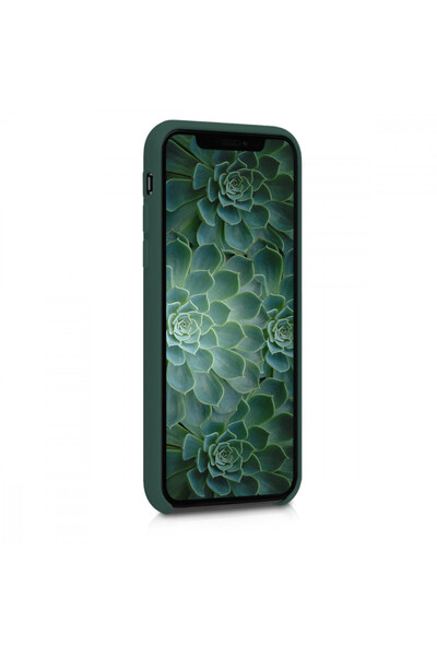 KWmobile Case for Apple iPhone X / iPhone XS, Silicone, Green, 46313.169