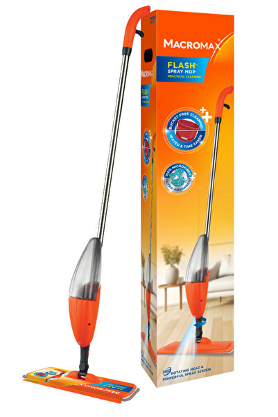 MACROMAX ممسحة فلاش سبراي ممسحة أرضية من الألياف الدقيقة قابلة لإعادة التعبئة