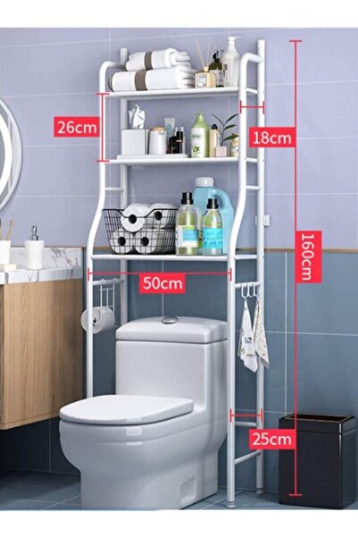 BLOOMING TIME Over The Toilet 3-Tier Bathroom Organizer Shelf