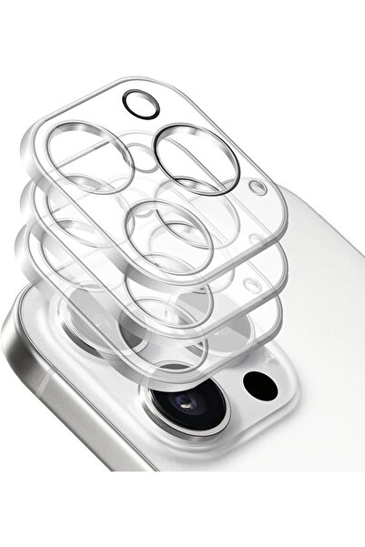 Margoun Camera Lens Protector, Tempered Glass for iPhone 16 Pro/16 Pro Max (Clear, 3 Pack)