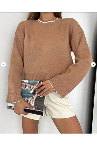 Samin سترة نسائية أساسية ذات مقاس واسع وملمس ناعم