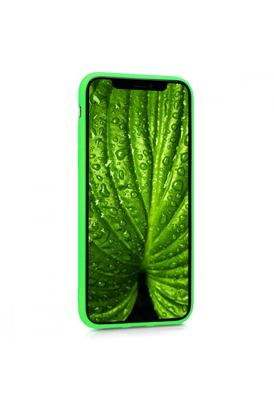 KWmobile Case for Apple iPhone X / iPhone XS, Silicone, Green, 43940.44