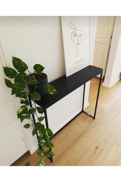 DEFART Metal Ayaklı Dresuar Dekoratif Raflı Dresuar Konsol Metal Dresuar