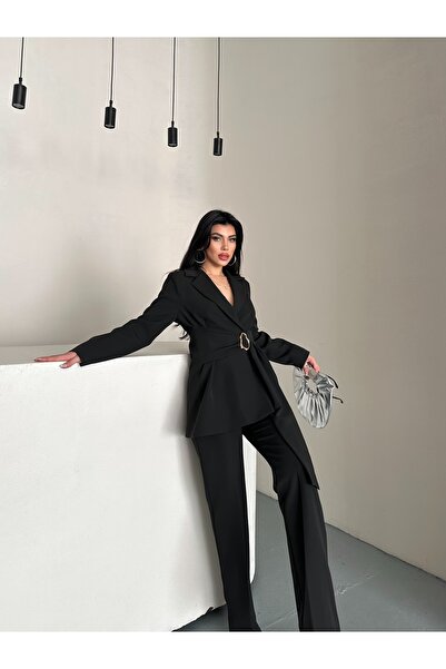 MADAMNİZ Buckle belted suit