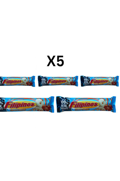 FİLİPİNOS Beyaz Çikolata Kaplamalı (%44) Tuzlu Karamelli Bisküvi 118 G X 5 ADET