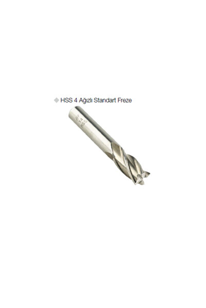GFB HSS 4 Ağızlı Standart Freze 6,0 mm