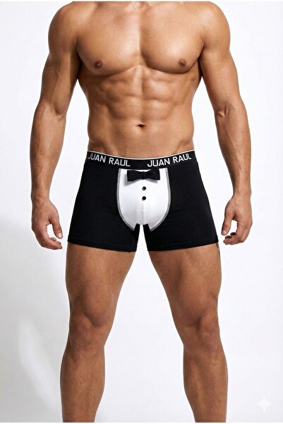 Serena Black men's boxers with bow tie