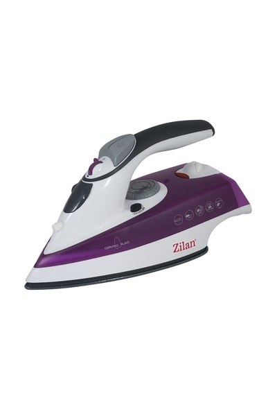 Zilan ZLN 8083 Steam Iron, 2200 W, Ceramic Soleplate, Steam & Dry, Self-Cleaning, Purple