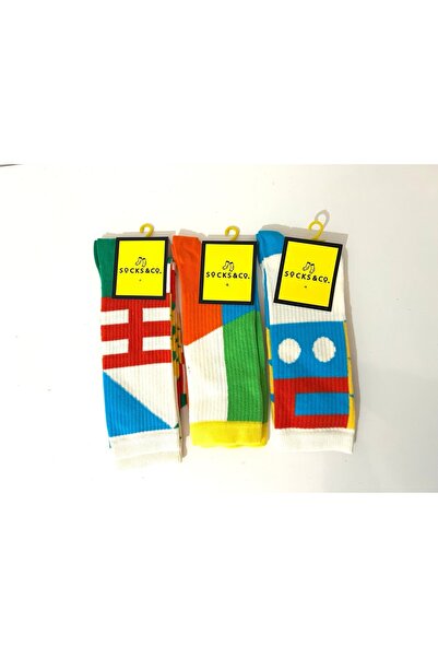 Clothes Box Pamuklu Uzun Erkek Çorabı 3'lü Paket