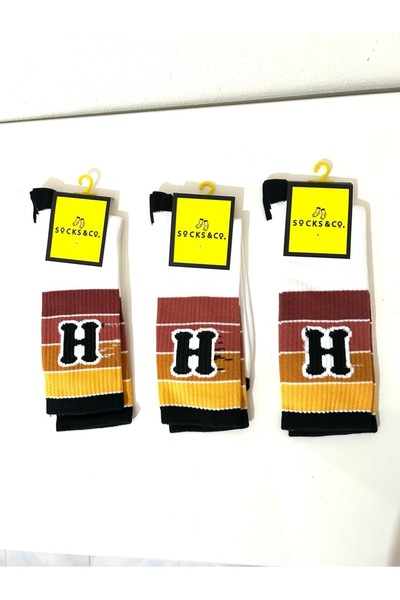 Clothes Box Cotton Long Men's Socks 3 Pack