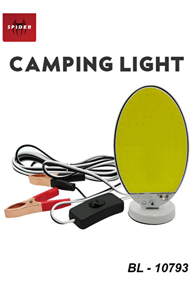 Spider BL-10793 LH-1200W COB LED مصباح تخييم وعمل 1080LM مع قاعدة مغناطيسية