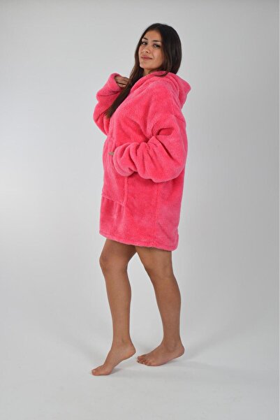 Uçkan home Welsoft Hooded Wearable Tv Blanket Unisex Plush Oversized Poncho Dressing Gown