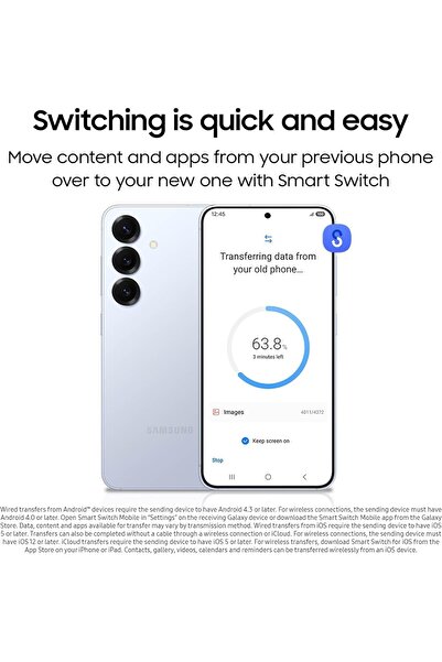 Samsung Galaxy S25 Cell Phone, 12GB RAM 256GB, Navy