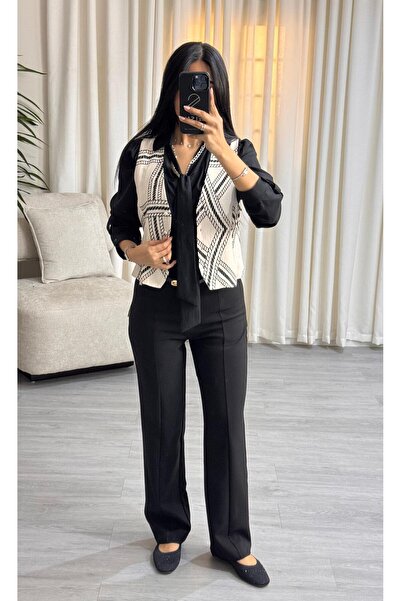 SELSAL blouse, vest and pants set
