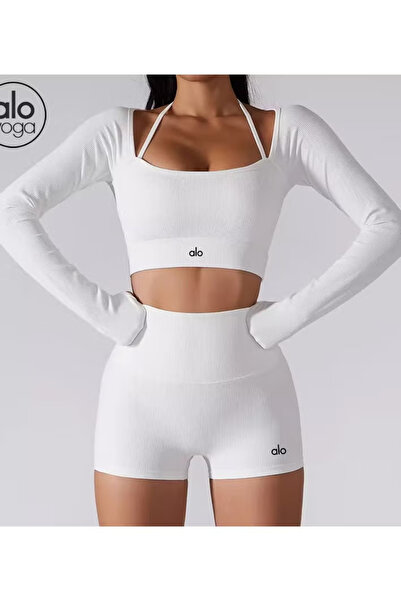 Alo Yoga wear long sleeve threaded sports quick-drying top