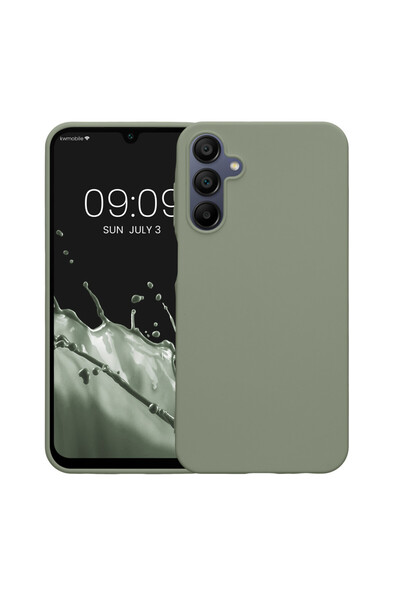 KWmobile Case for Samsung Galaxy A15 5G, Light Green, Silicone, KWM000021MH009C