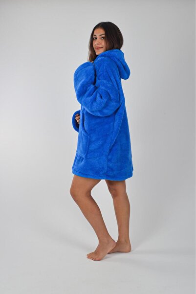 Uçkan home Welsoft Hooded Wearable Tv Blanket Unisex Plush Oversized Poncho Dressing Gown