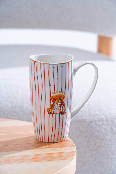 ACAR Bear Porcelain Mug Red - 500 ml
