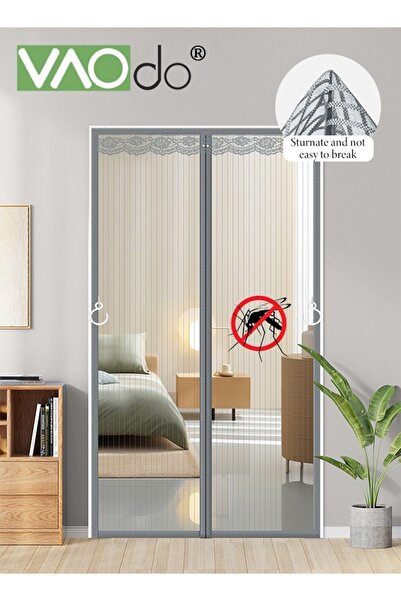 VAODO Magnetic Screen Door Self Sealing Heavy Duty Hands Free Mesh Partition Keeps Bugs Out Pet and Kid Fr