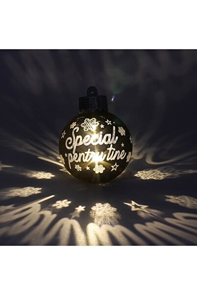 Gift Design Christmas globe, with LED, gold color, message "Special for you"