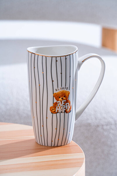 ACAR Bear Porcelain Mug Black - 500 ml