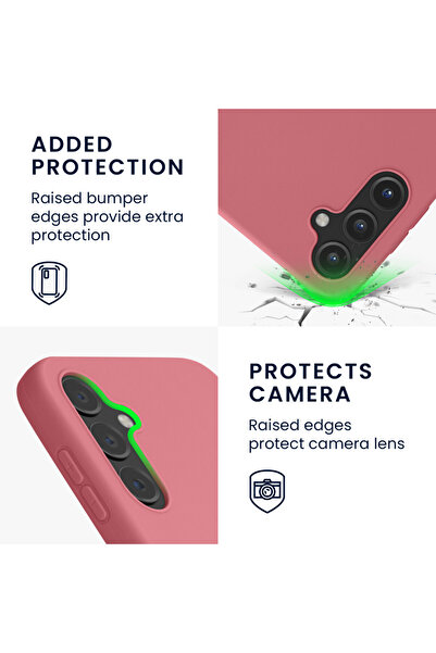 KWmobile Case for Samsung Galaxy A14 5G, Dark Pink, Silicone, 61462.167