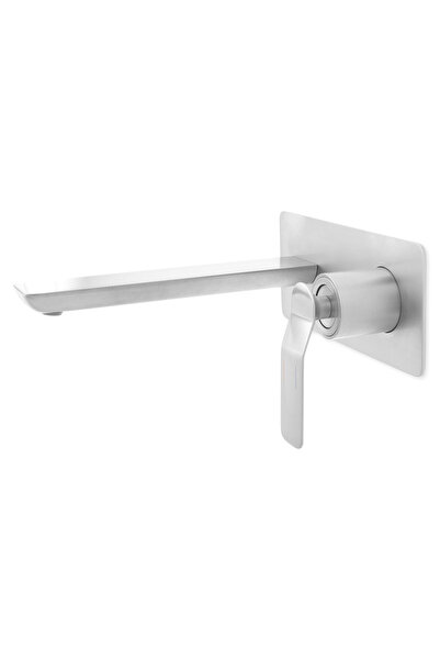 Maison Mex Built-in washbasin mixer, MOONI L.21.5 H.9 cm, brushed gray
