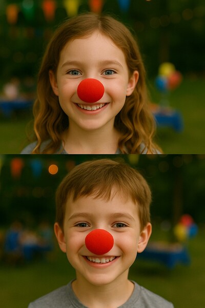 TOYFEST Red Sponge Clown Nose Child-Friendly Comfortable to Wear Fun Costume Accessory - 1 Pcs