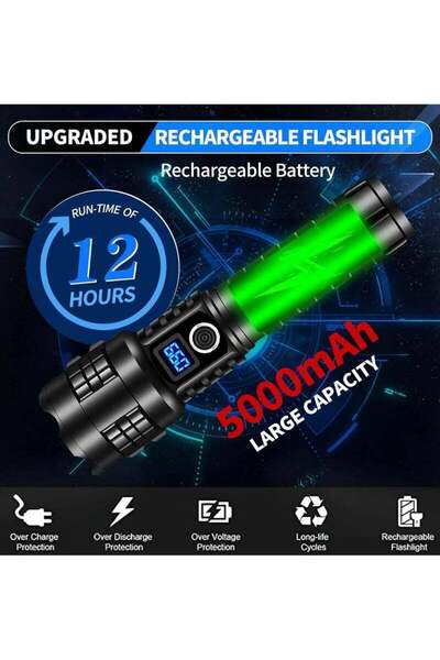 COOYA Rechargeable Flashlights High Lumens XHP99 990000 Lumens Brightest LED Tactical Flashlights