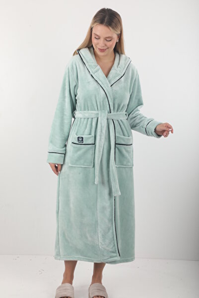 Wild Love 100% Bamboo Hooded Long Dressing Gown