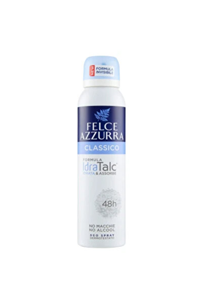 Felce Azzurra - Classic Deodorant Spray with IdraTalc, 48h, No Stains - 150 ml