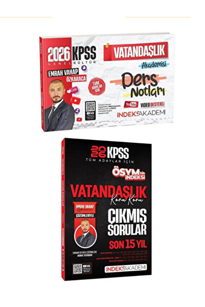İndeks Akademi 2026 KPSS Vatandaşlık ÖSYM nin İndeksi Çıkmış Sorular ve Video...