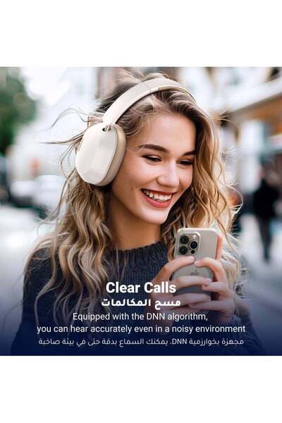 Generic Hitune Max 5C Wireless Over-Ear Headphones, ANC, Hi-Res, 75H Playtime