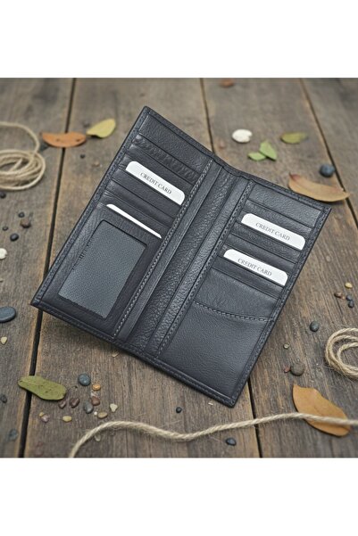 PASSTELL 100% Genuine Leather Men's Hand Portfolio, Card Holder, Wallet