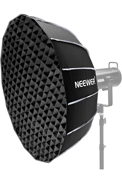 NEEWER صندوق إضاءة سداسي الأضلاع مكافئ الشكل مقاس 85 سم (33.5 بوصة) مع حامل ب...