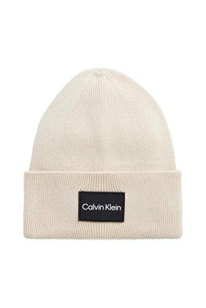 Calvin Klein FINE COTTON RIB BEANIE Men's Hat