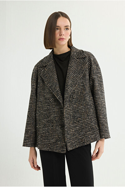 Love My Body Kruvaze Kısa Kaban