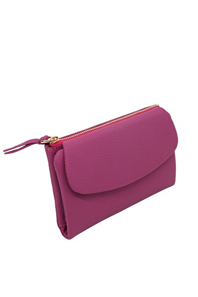 Meskanto Mini Daisy Genuine Leather Women's Wallet with Phone Compartment