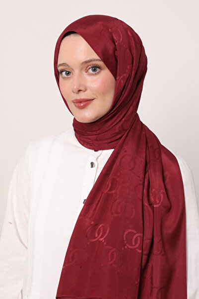 LuvenSara Oo Pattern Silk Jacquard Shawl