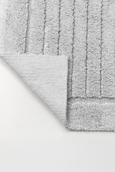 Elart Luin Bathroom Rug Set Cotton 2 Pieces (60X100 cm) Gray