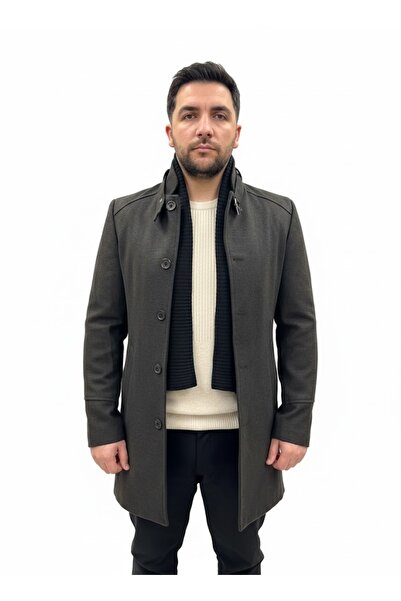 Plus Scorpion Stylish men's coat with detachable collar