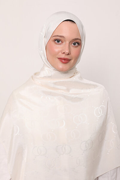 LuvenSara Oo Pattern Silk Jacquard Shawl