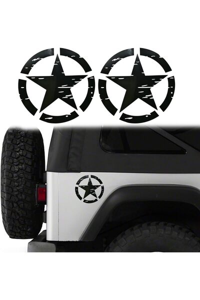 Generic ملصقات هيكل السيارة من هوك رود، ملصقات تزيين المصد باللون الأسود لسيا...