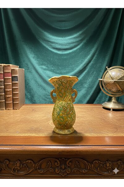 ESKİ YENİ ANTİK El Boyaması Dekoratif Vazo
