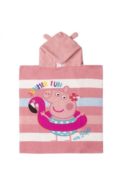 Cerda Prosop poncho cu glugă , Peppa Pig Summer Fun, 50 x 115 cm