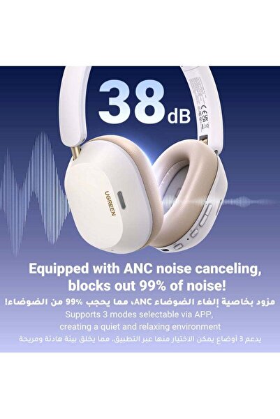 Generic Hitune Max 5C Wireless Over-Ear Headphones, ANC, Hi-Res, 75H Playtime