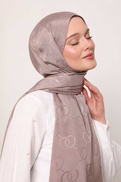 LuvenSara Μεταξωτό σάλι ζακάρ με σχέδιο OO