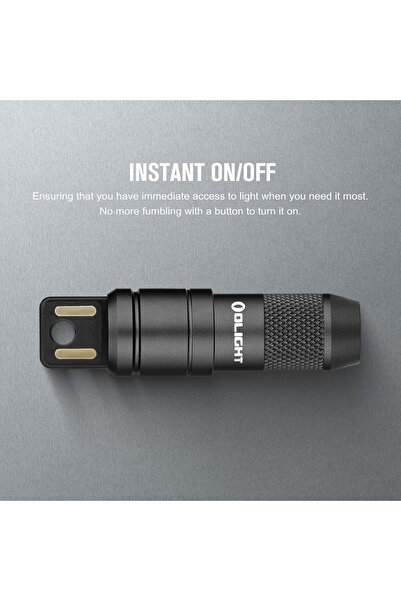 OLİGHT IMINI 2 EDC Rechargeable Keychain Flashlight 2 Pack (Black)