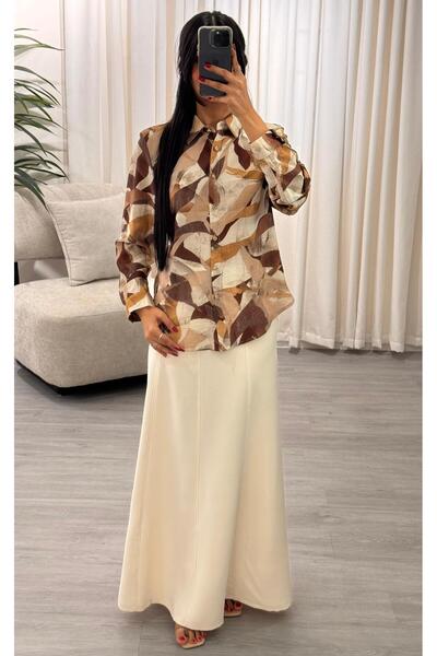 SELSAL Floral blouse and skirt set