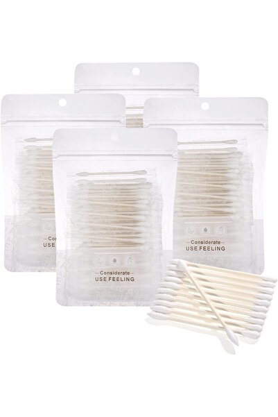NALACAL Cotton Swabs - Individually Wrapped Biodegradable Cotton Swabs for Ear and Beauty Care - 400